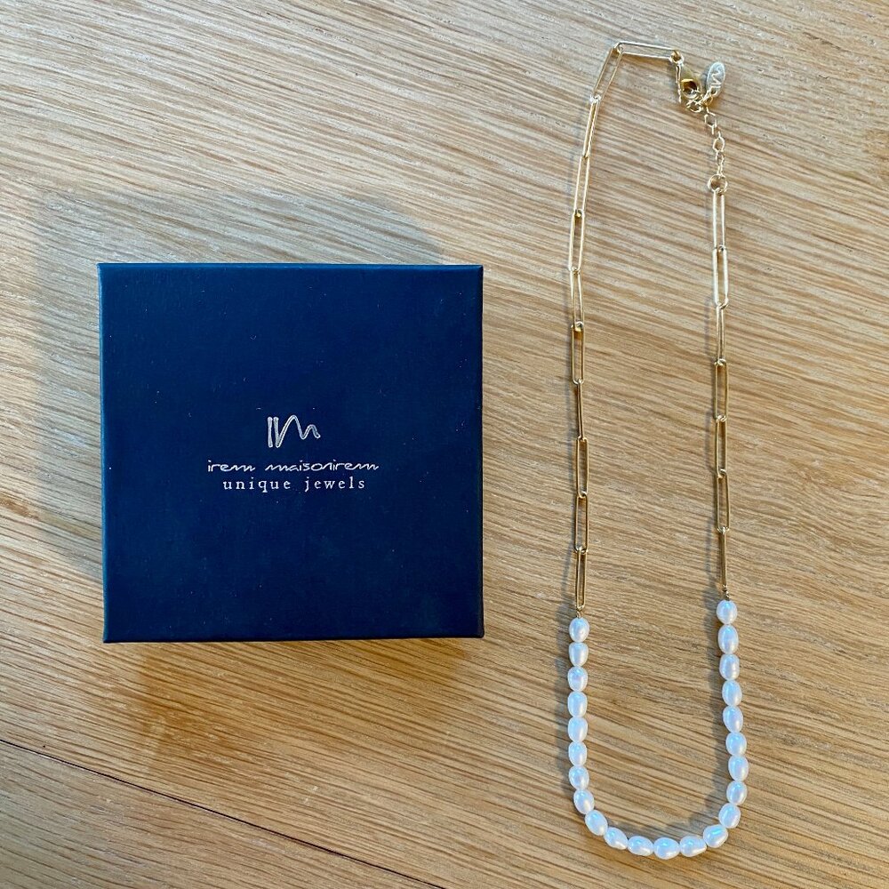 Maison Irem chain pearl necklace